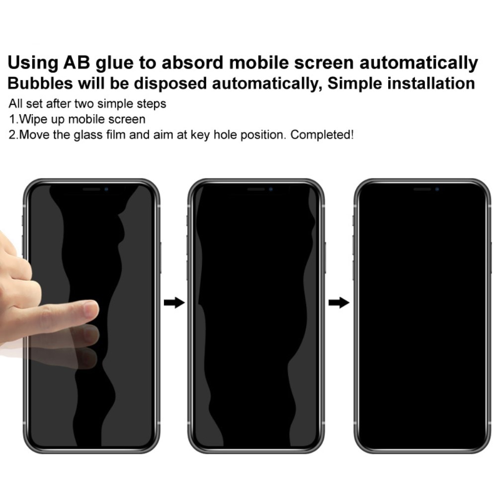 iPhone 13 Pro Panzerglas Voolbild Blickschutz