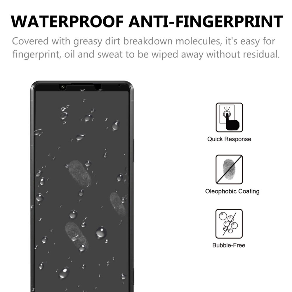 Sony Xperia Pro-I Vollabdeckendes Panzerglas Schwarz