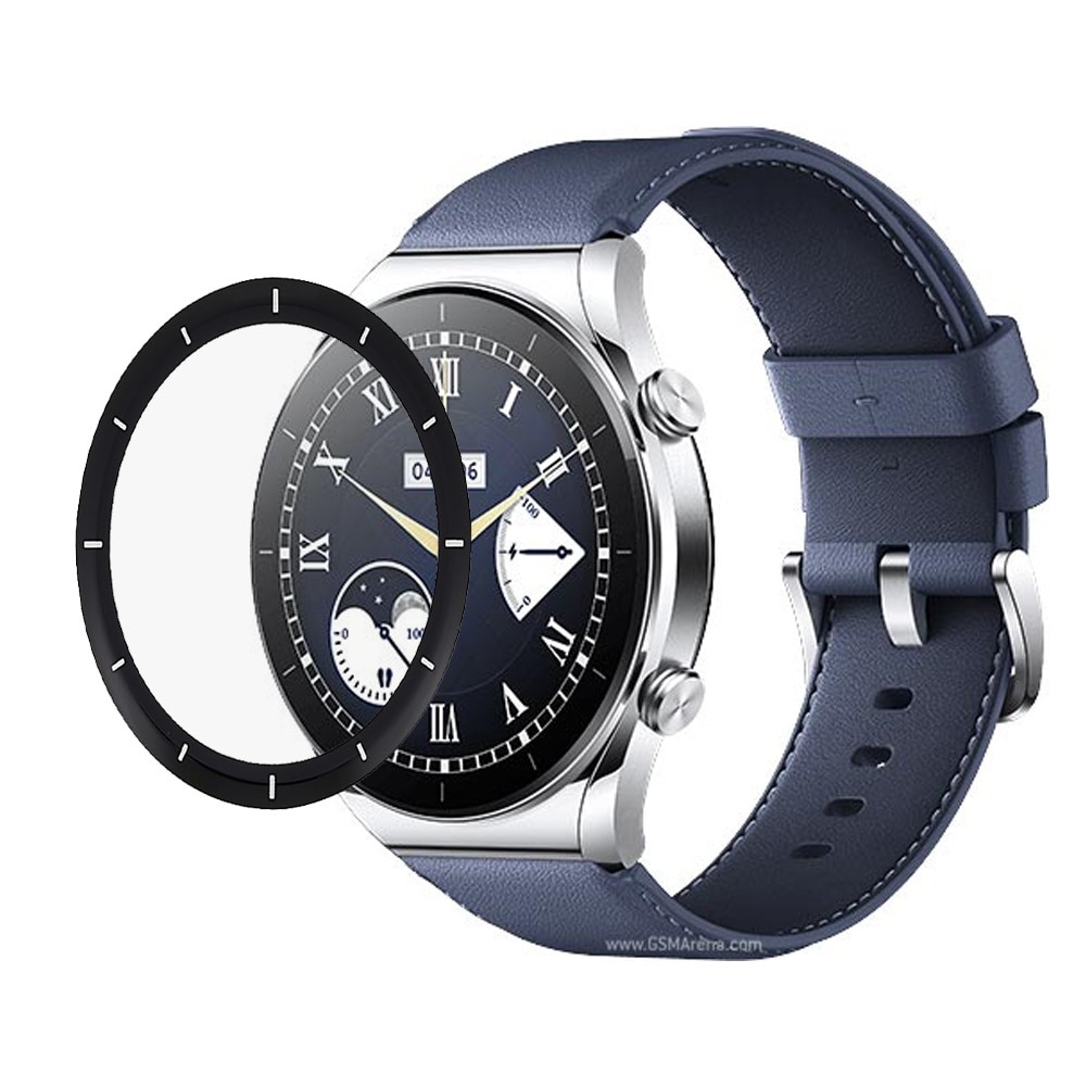 Xiaomi Watch S1 Vollabdeckendes Panzerglas Schwarz