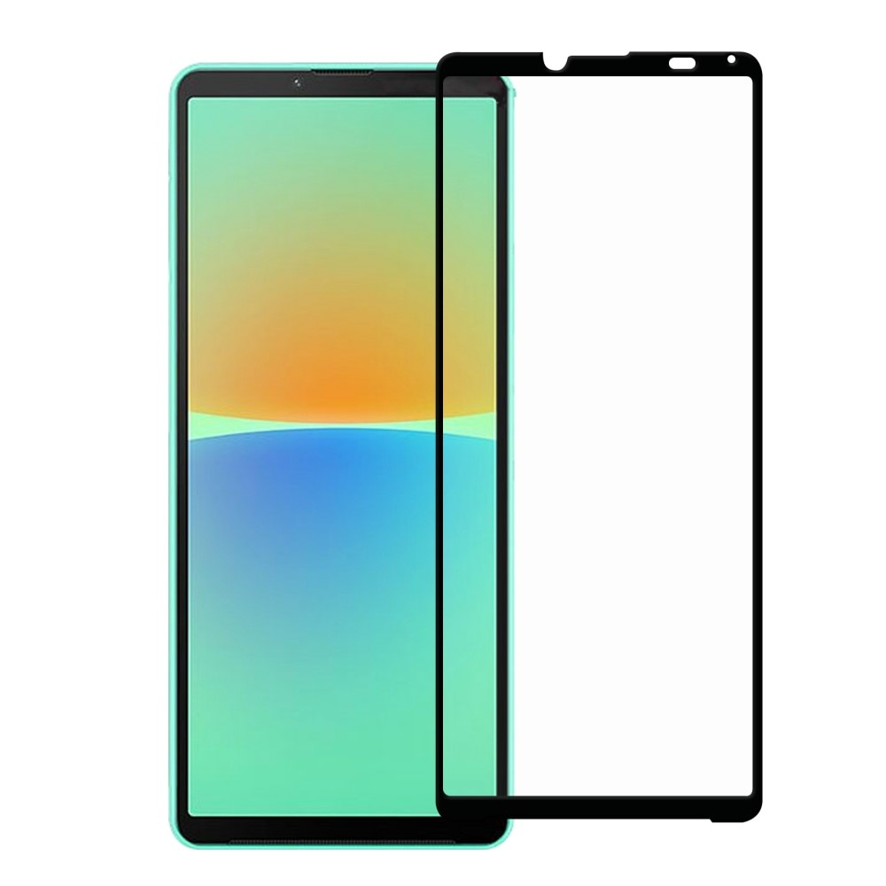 Sony Xperia 10 IV Vollabdeckendes Panzerglas Schwarz