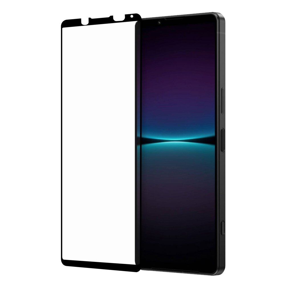 Sony Xperia 1 IV Vollabdeckendes Panzerglas Schwarz