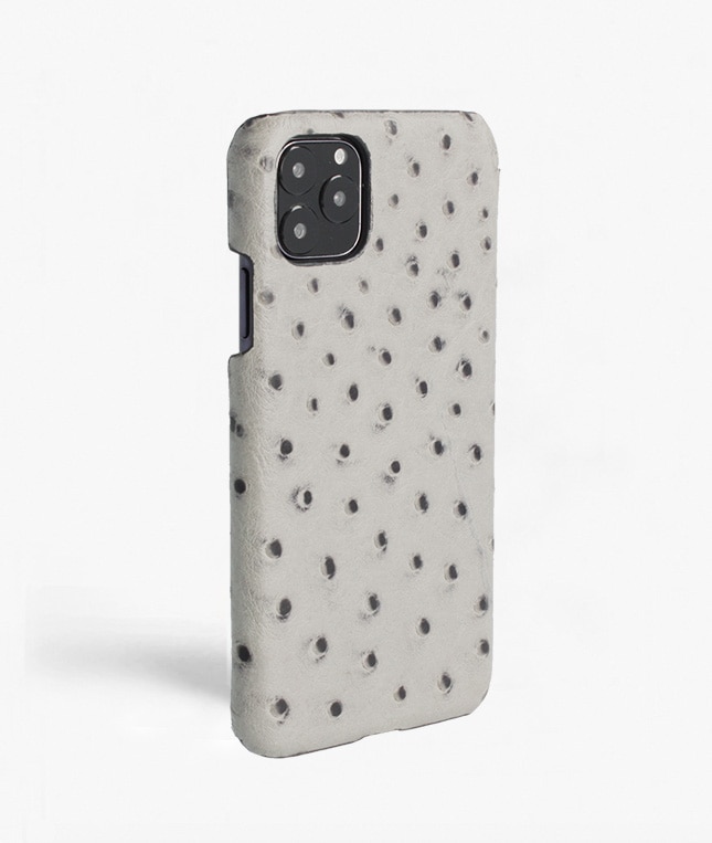 iPhone 11 Pro Max Hülle Ostrich Grau