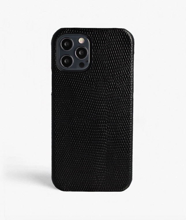 iPhone 12/iPhone 12 Pro Hülle Lizard Schwarz