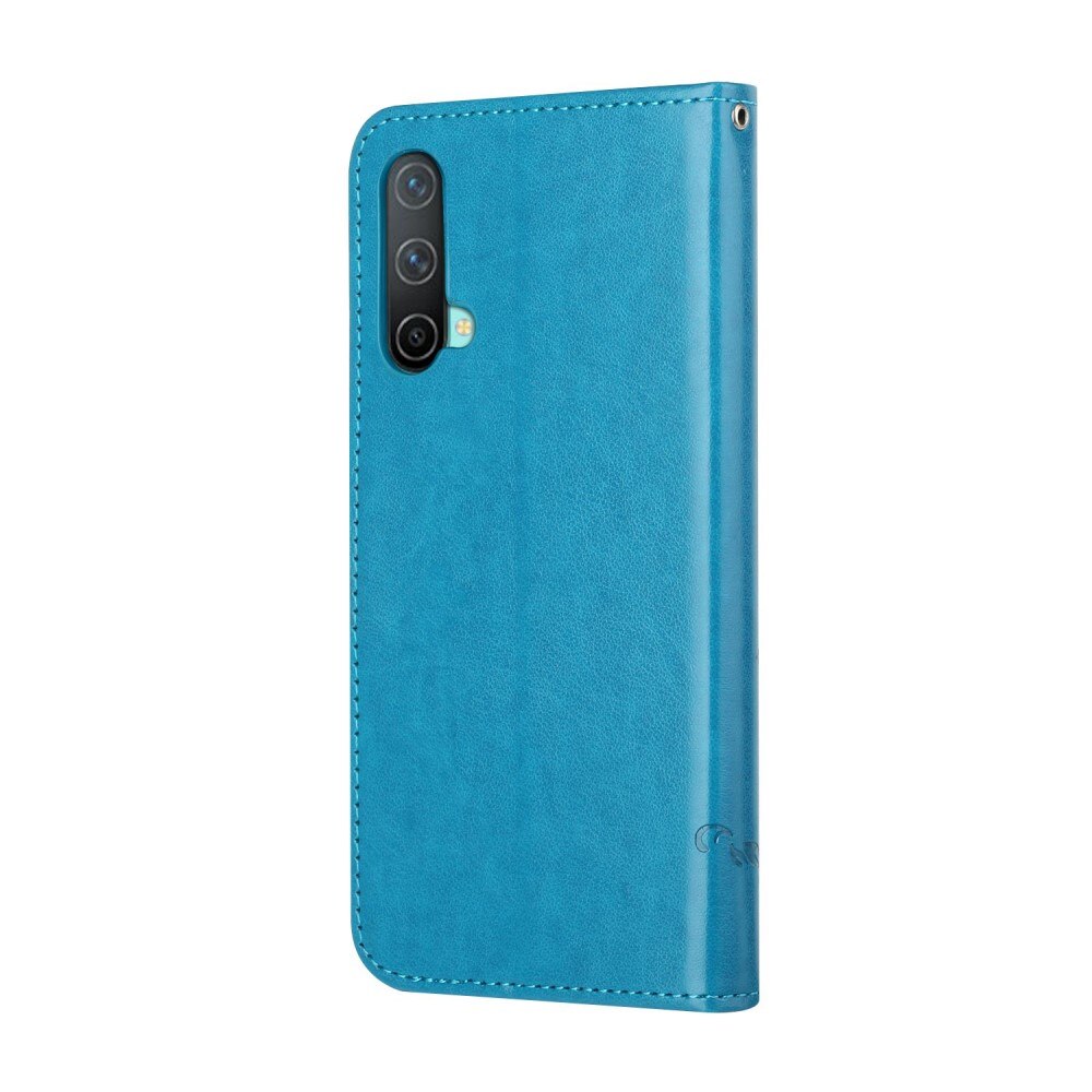  OnePlus Nord CE 5G Handyhülle mit Schmetterlingsmuster, Blau