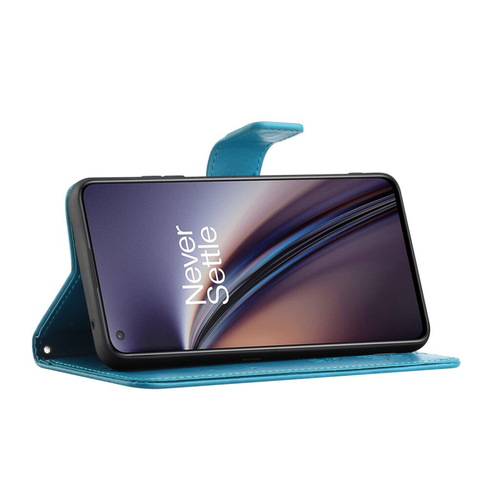  OnePlus Nord CE 5G Handyhülle mit Schmetterlingsmuster, Blau