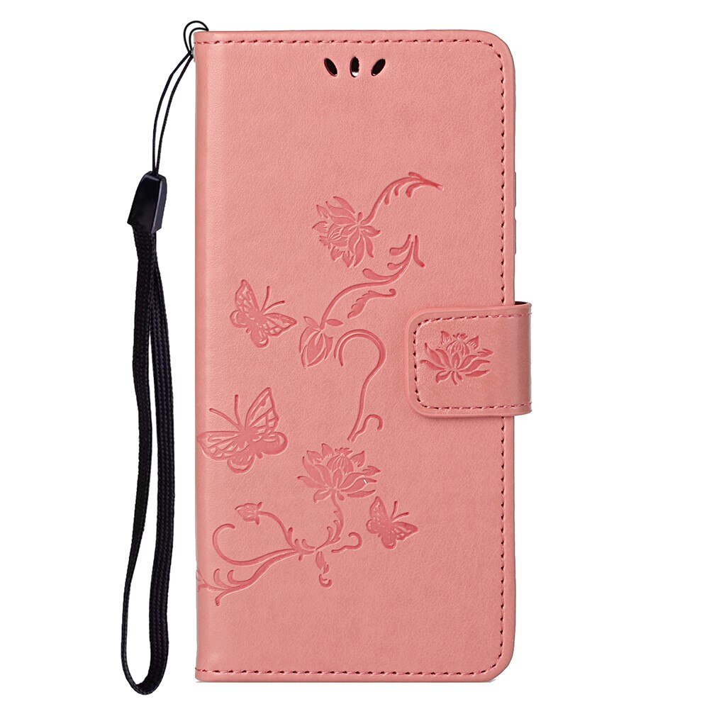  OnePlus Nord 2 5G Handyhülle mit Schmetterlingsmuster, Rosa