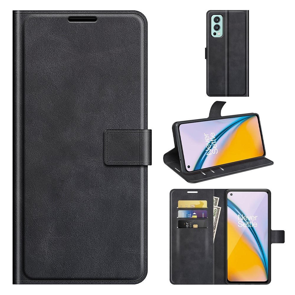 OnePlus Nord 2 5G Leather Wallet Black