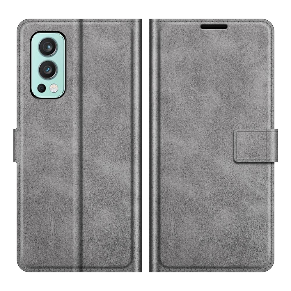 OnePlus Nord 2 5G Leather Wallet Grau