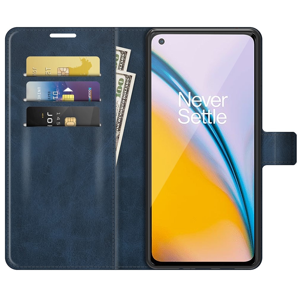 OnePlus Nord 2 5G Leather Wallet Blue