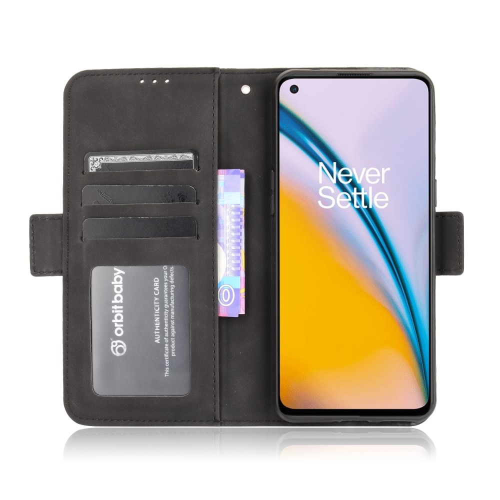 OnePlus Nord 2 5G Multi Portemonnaie-Hülle Schwarz