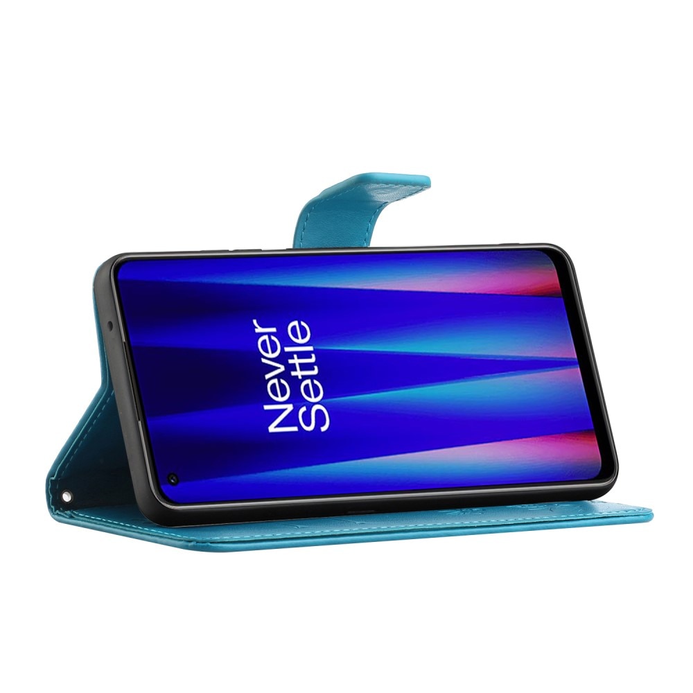 OnePlus Nord CE 5G Handyhülle mit Schmetterlingsmuster, blau