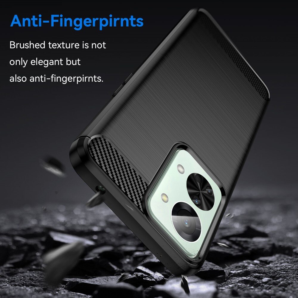  Oneplus Nord 2T 5G Hülle TPU Brushed Schwarz