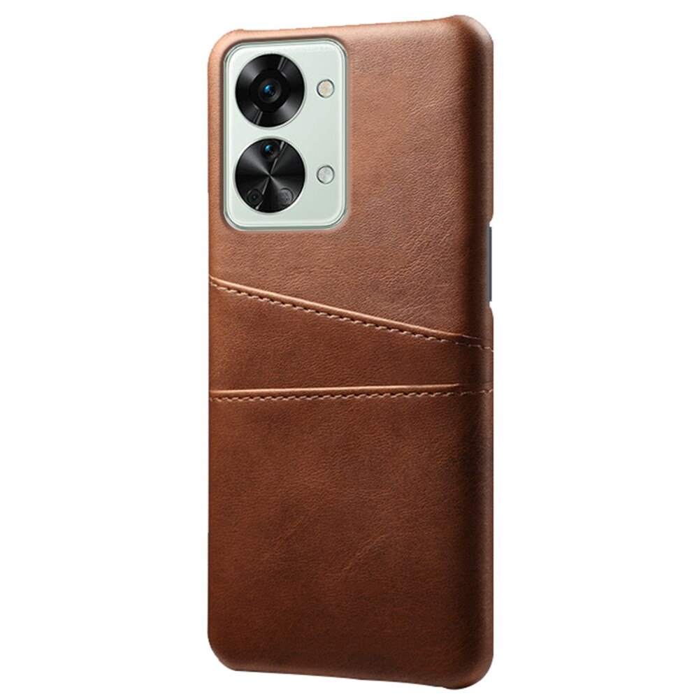 Card Slots Case OnePlus Nord 2T 5G Braun