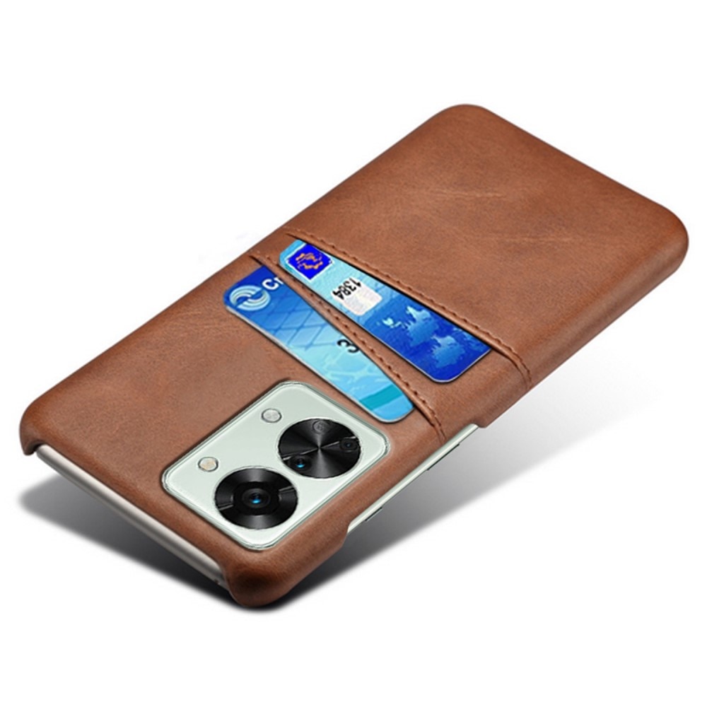 Card Slots Case OnePlus Nord 2T 5G Braun