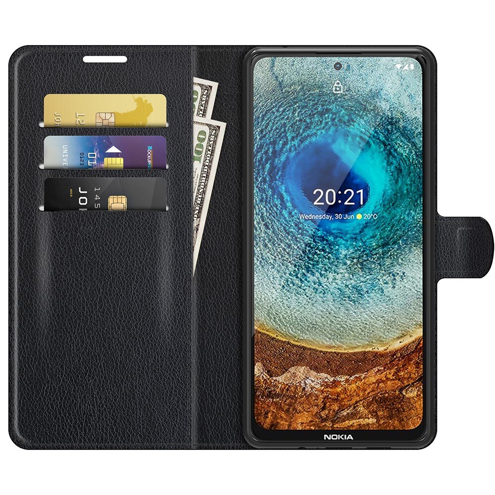 Nokia X20/X10 Handytasche Schwarz