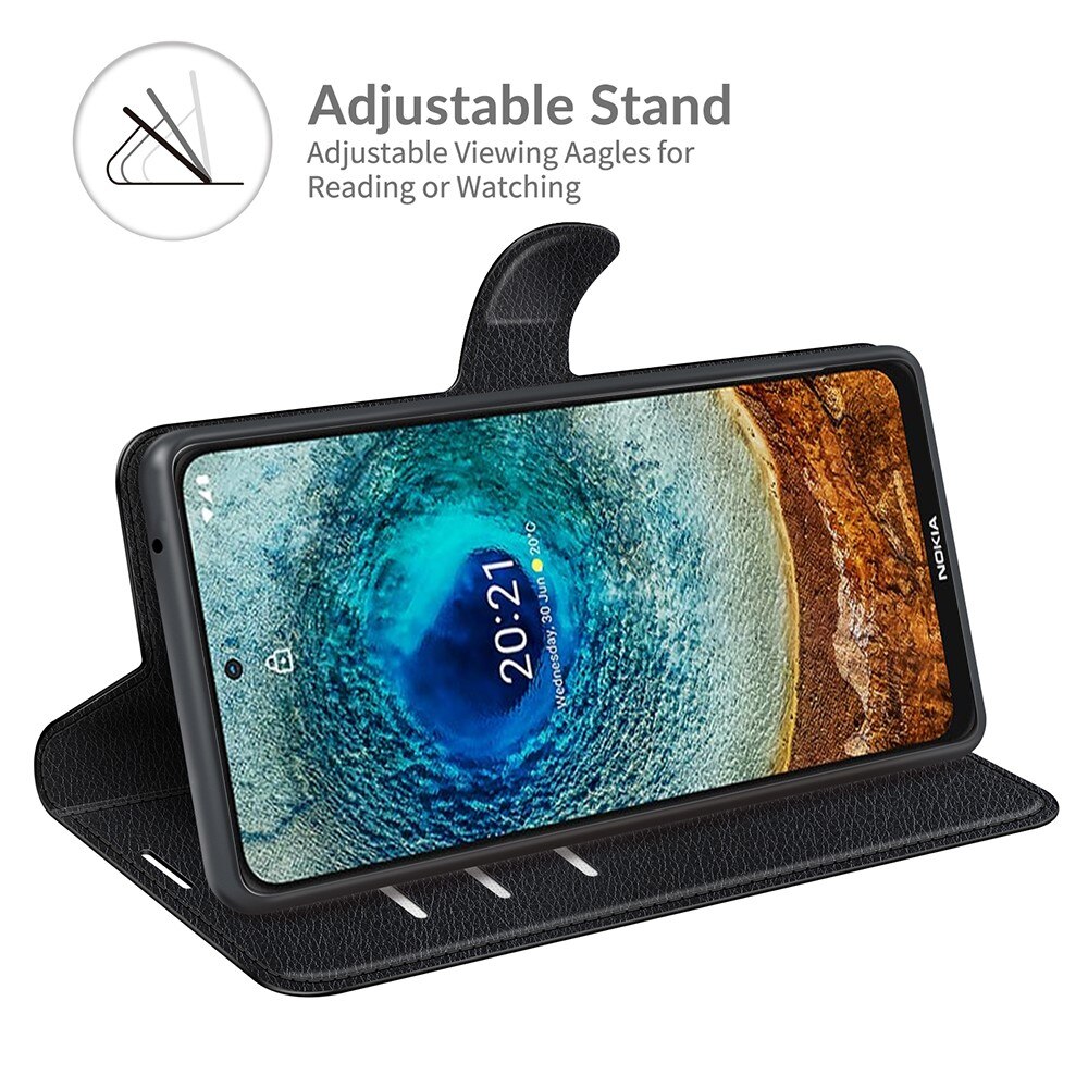 Nokia X20/X10 Handytasche Schwarz