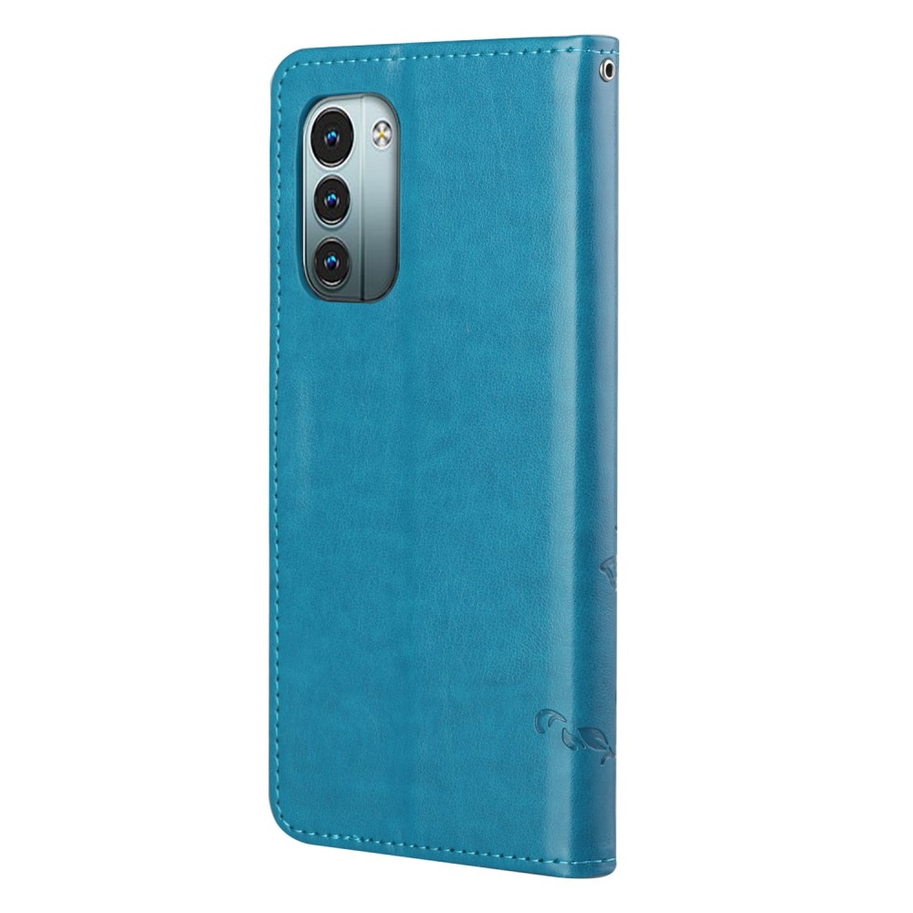 Nokia G11/G21 Handyhülle mit Schmetterlingsmuster, blau