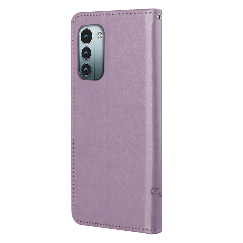 Nokia G11/Nokia G21 Handyhülle mit Schmetterlingsmuster, Lila