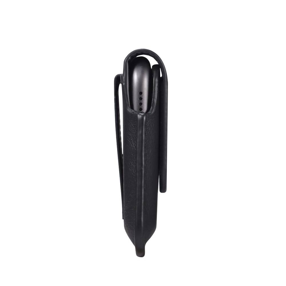 Gürteltasche aus Leder iPhone SE (2020) schwarz