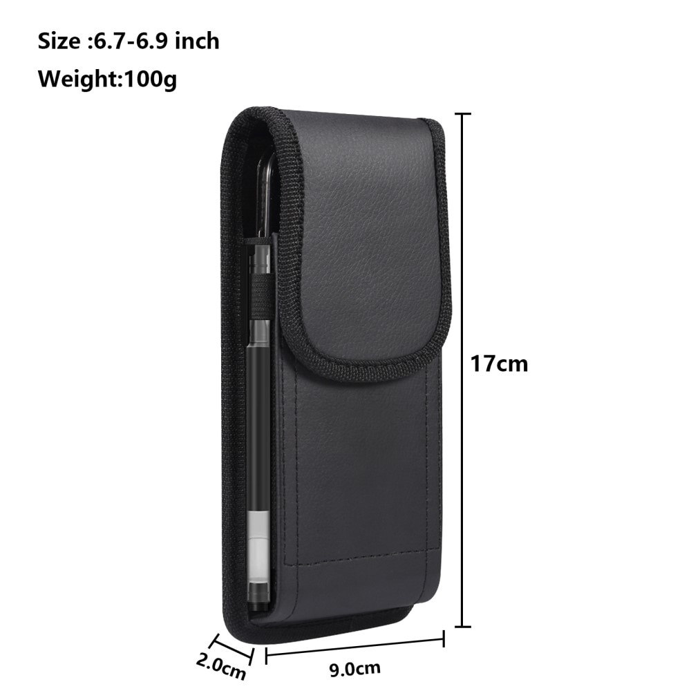 Slim Gürteltasche für Handy XL, schwarz