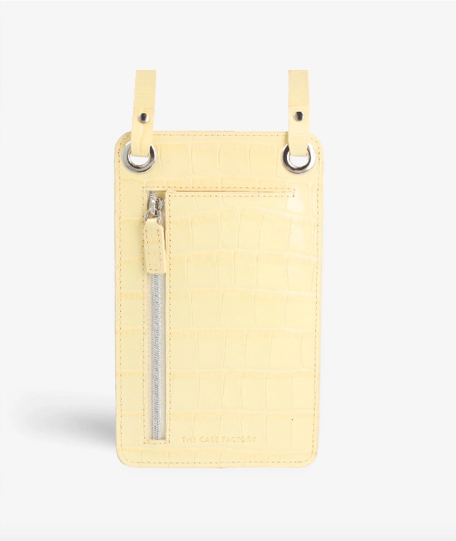 Smart Crossbody Tasche Croco Yellow