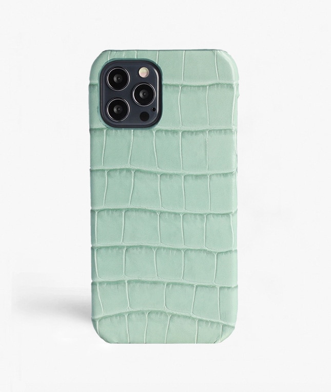 iPhone 12/iPhone 12 Pro Hülle Croco Blau
