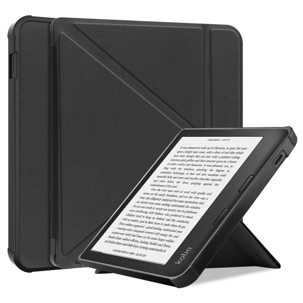 Kobo Libra 2 Origami Tasche schwarz