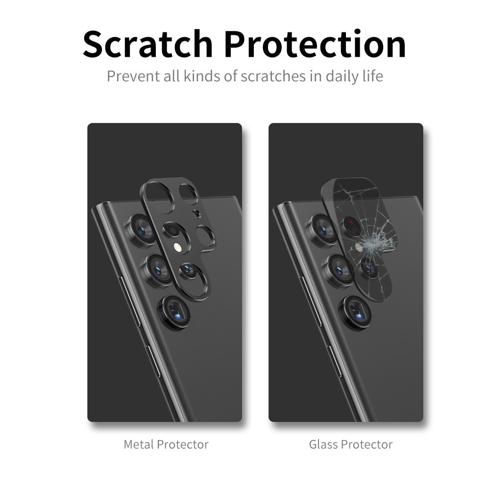 Kameraschutz aus Aluminium Samsung Galaxy S22 Ultra Silber