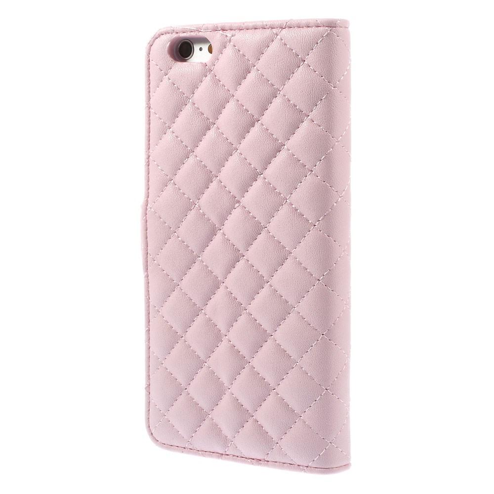 iPhone 6 Plus/6S Plus Portemonnaie-Hülle Quilted Rosa