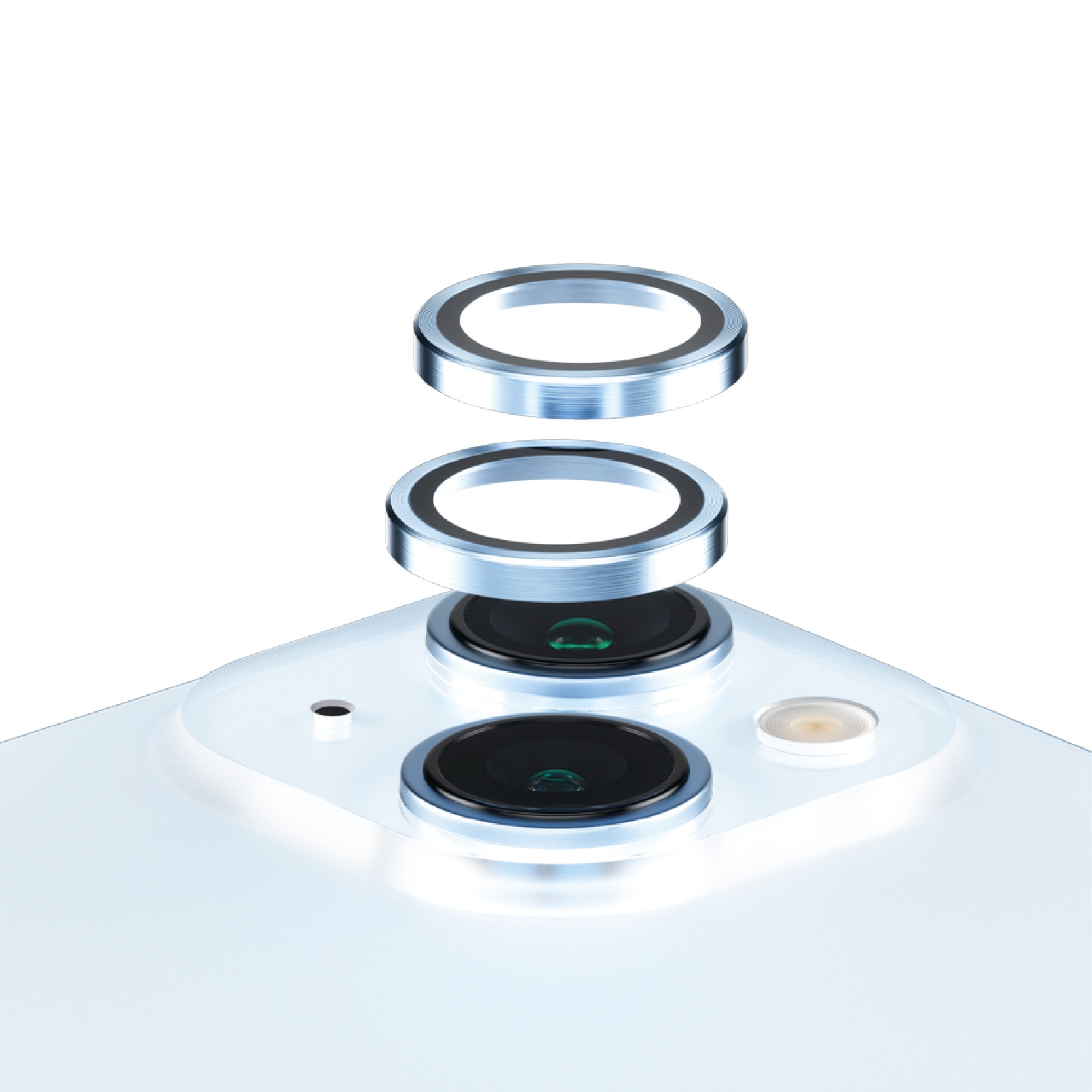 iPhone 15 Plus Hoops Camera Lens Protector Blue