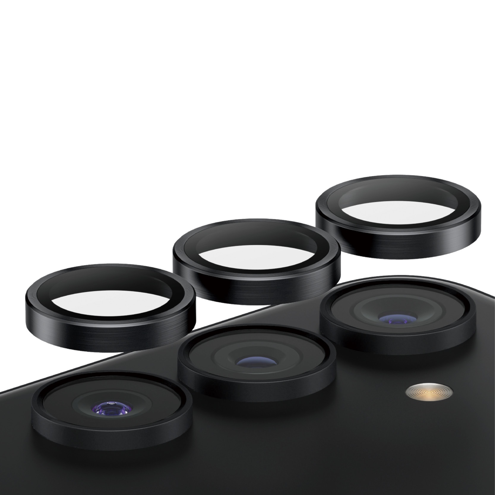 Samsung Galaxy S24 Plus Hoops Camera Lens Protector Black