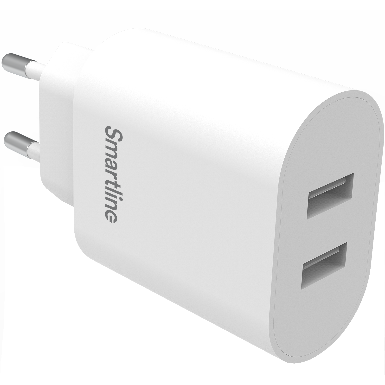 Smartline Wand-Ladegerät Dual USB 4.8A Weiß