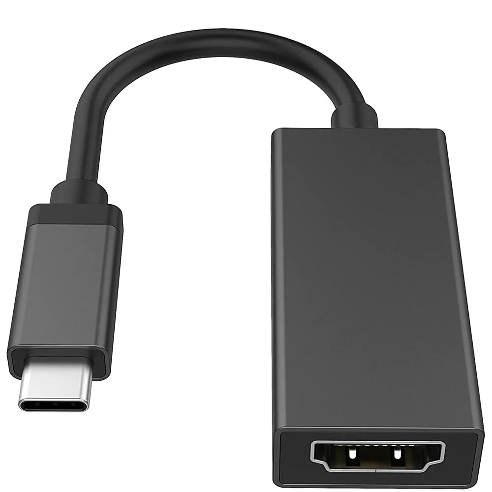 Display Adapter USB-C zu HDMI 10cm Schwarz