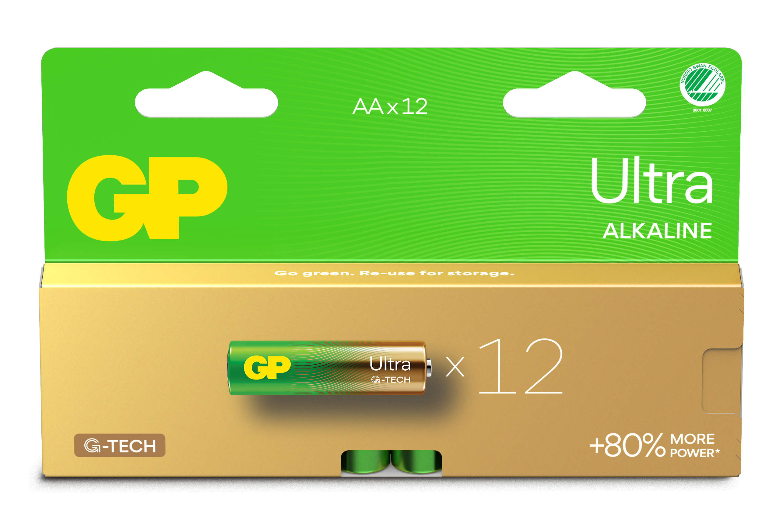 Ultra Alkaline AA-Batterie 15AU/LR6 (12 Stück)