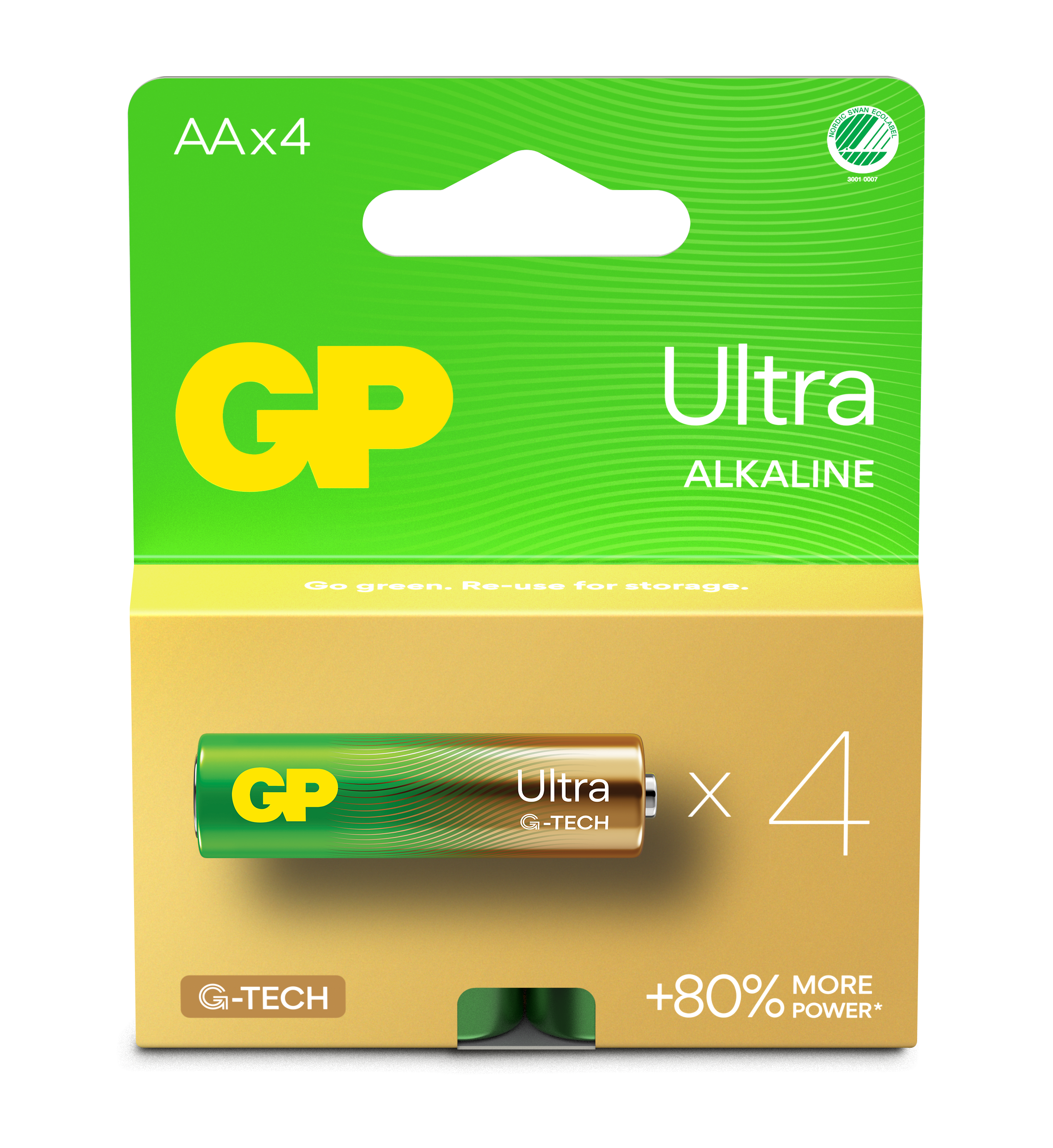 Ultra Alkaline AA-Batterie 15AU/LR6 (4 Stück)