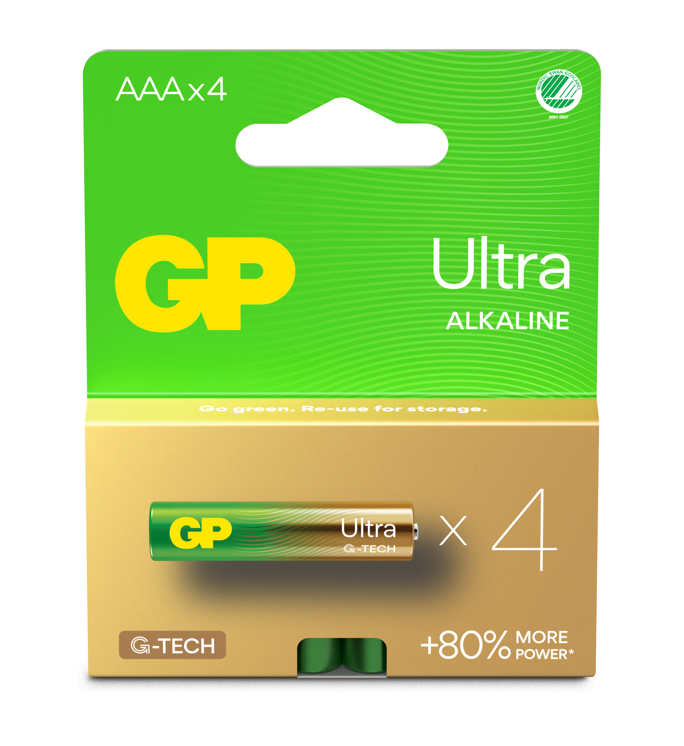 Ultra Alkaline AAA-Batterie 24AU/LR03 (4 Stück)