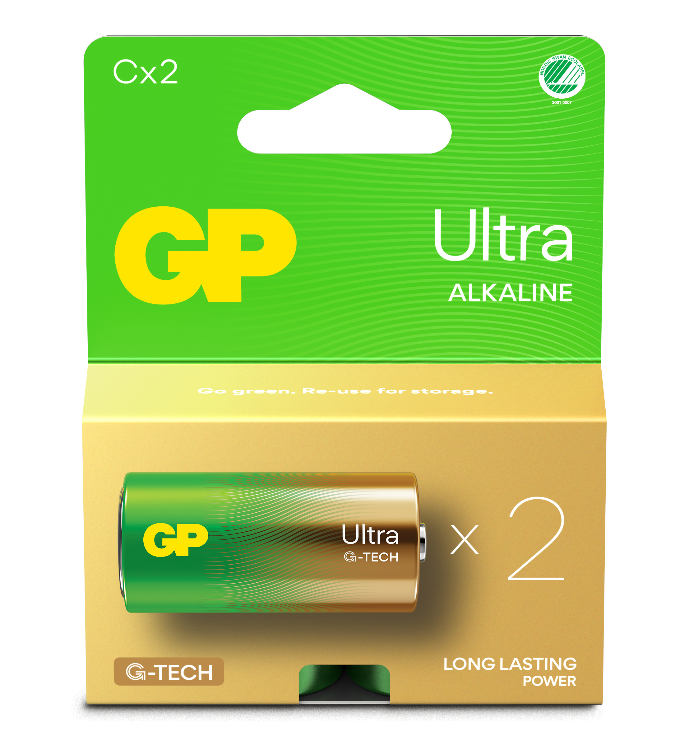 Ultra Alkaline C-Batterie 14AU/LR14 (2 Stück)