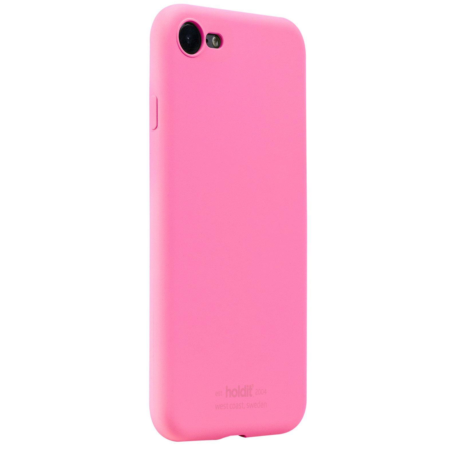 Silikonhülle iPhone SE (2022) Bright Pink