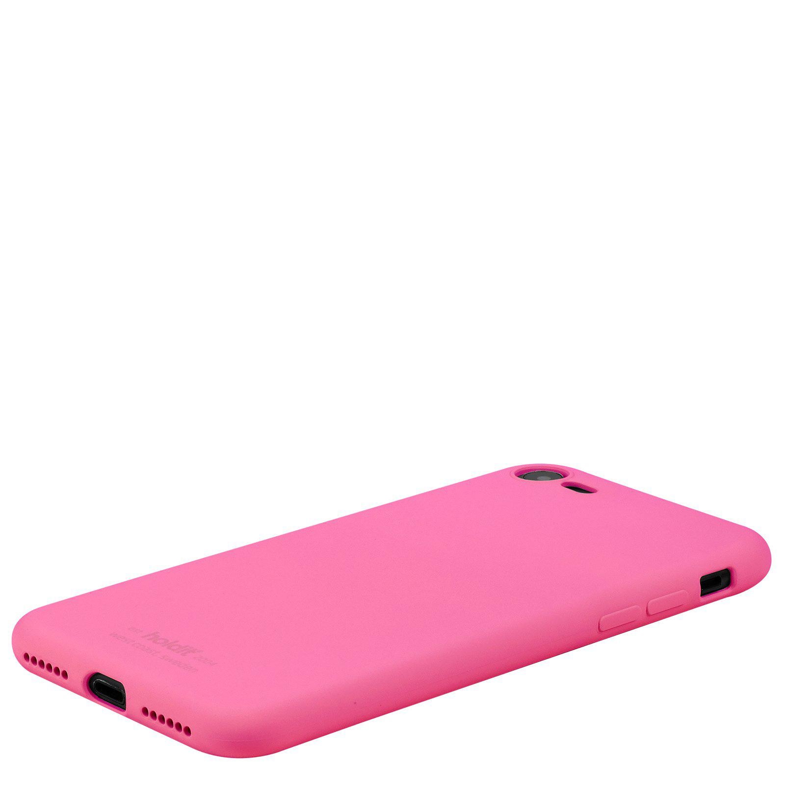 Silikonhülle iPhone SE (2022) Bright Pink