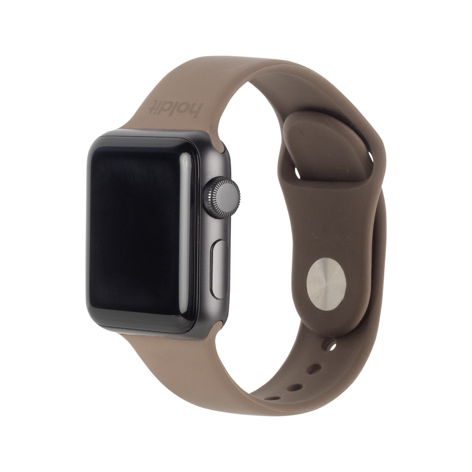 Apple Watch 41mm Series 9 Armband aus Silikon Mocha Brown