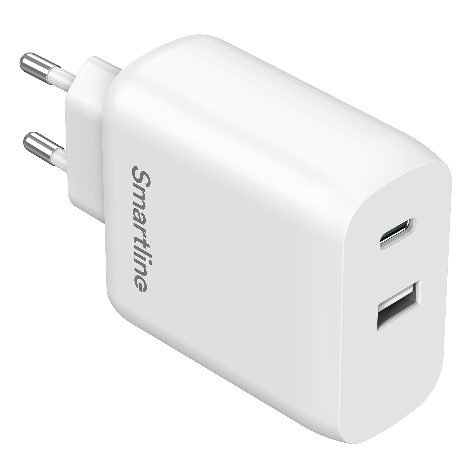 Power Delivery Ladegerät GaN 65W Dual USB-C+A Weiß