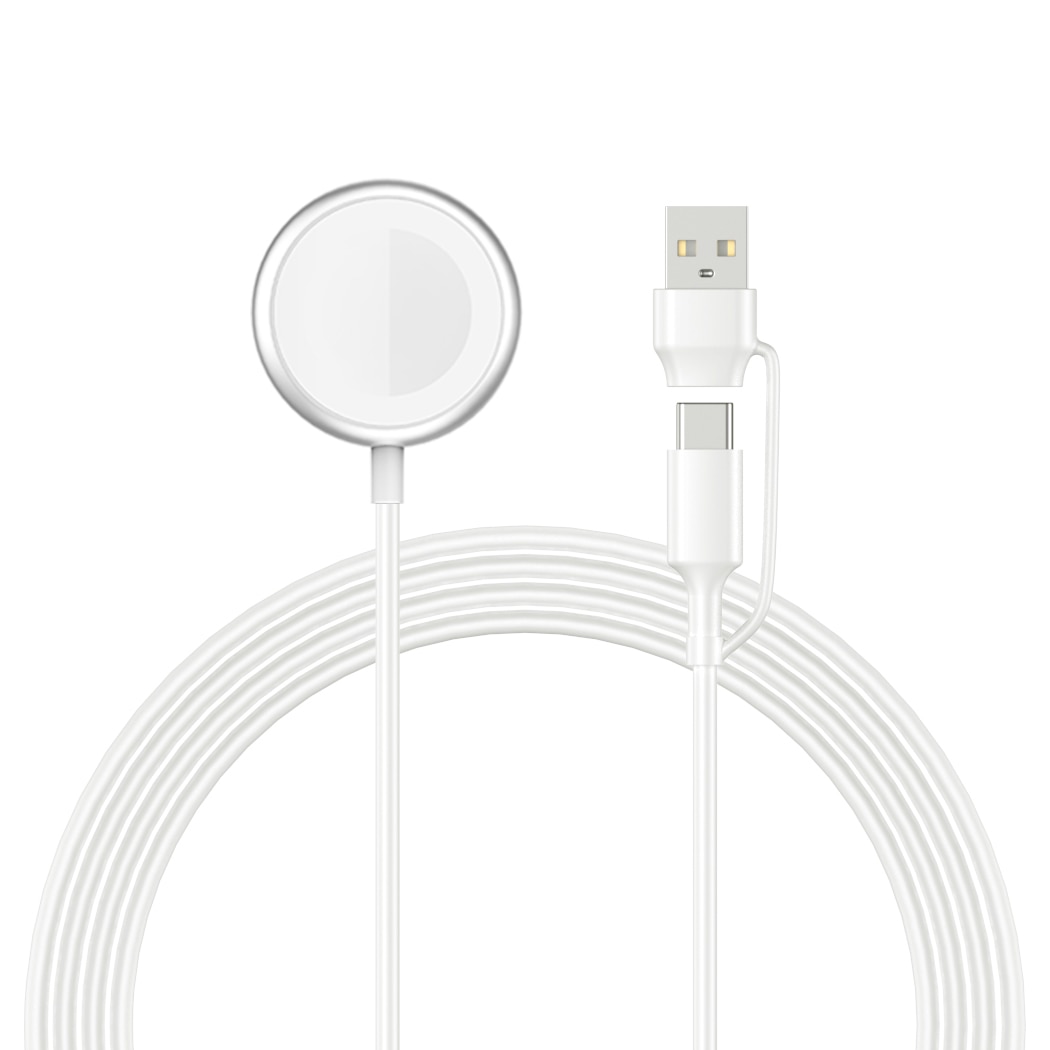 Apple Watch Ladegerät USB-C/USB-A 1m 2.5W weiß