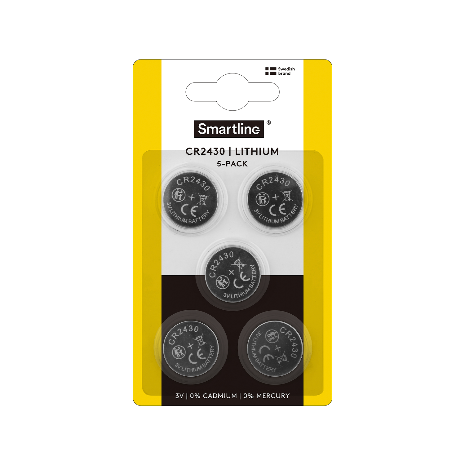 Lithium Knopfzellenbatterie CR2430 (5 Stück)
