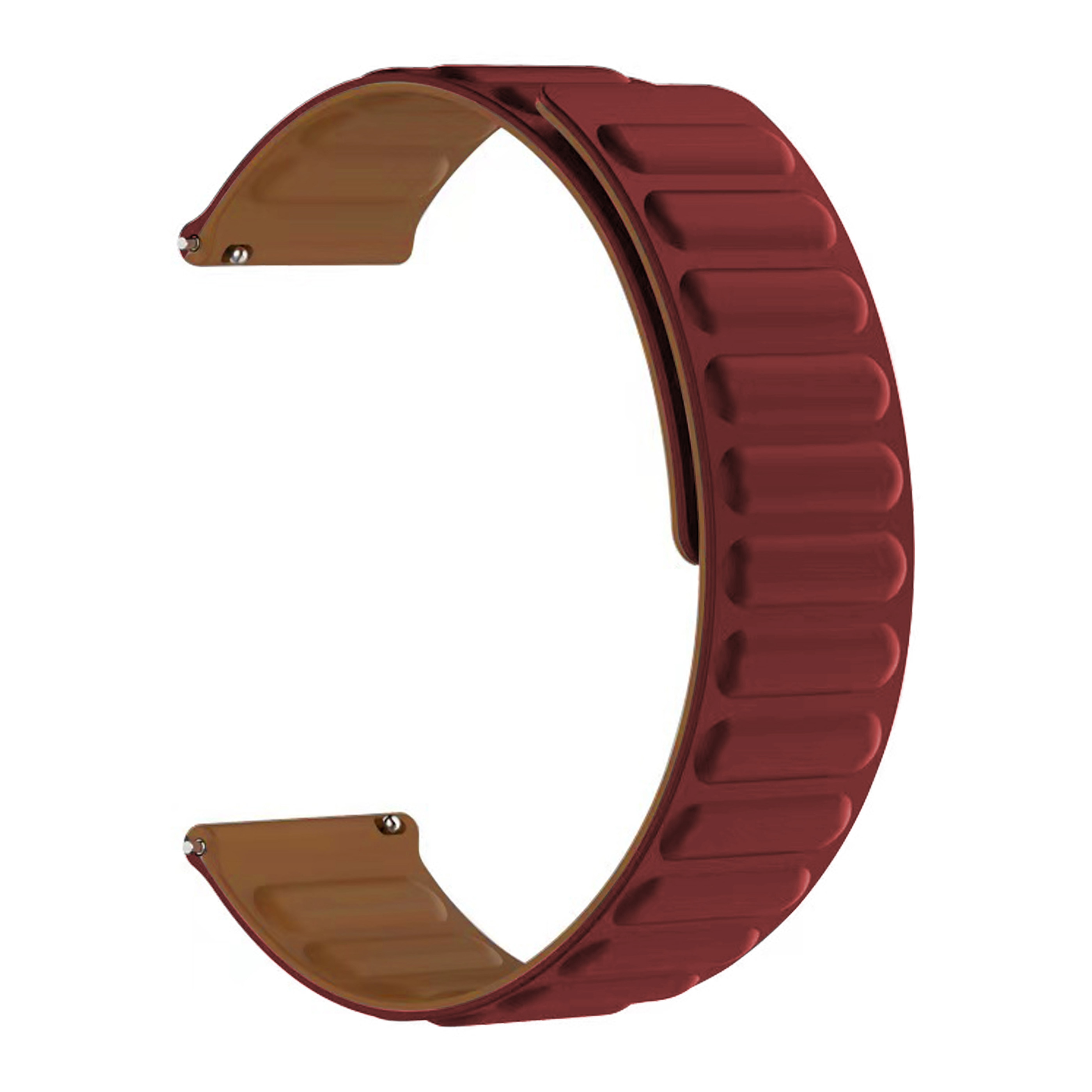 Universal 22mm Magnetische Armband aus Silikon burgund