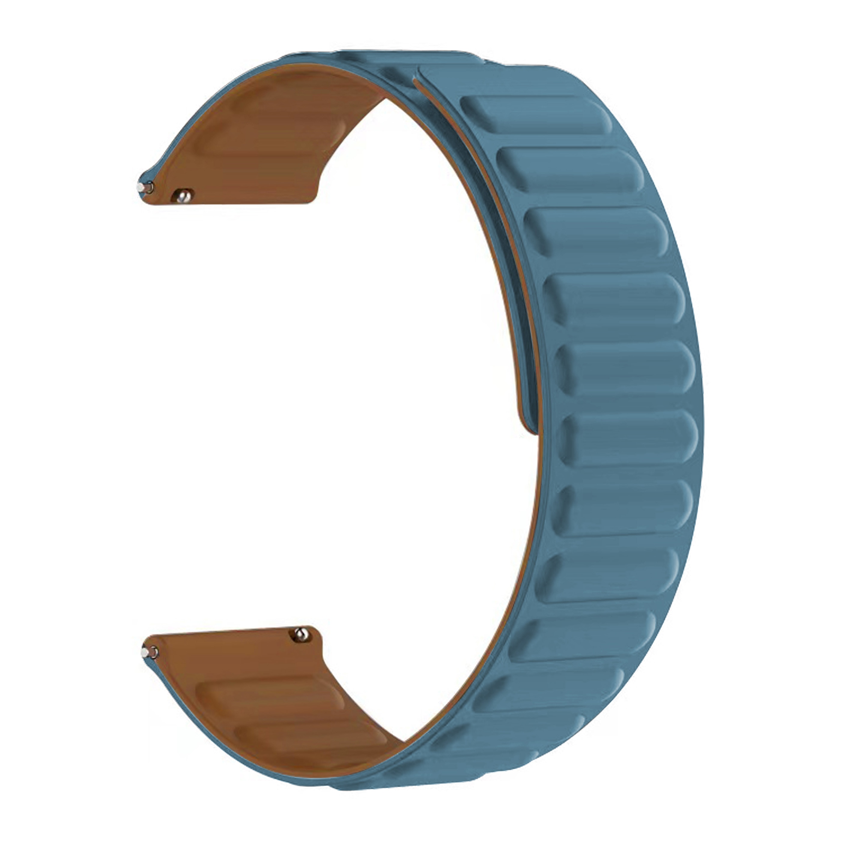 Universal 20mm Magnetische Armband aus Silikon blau