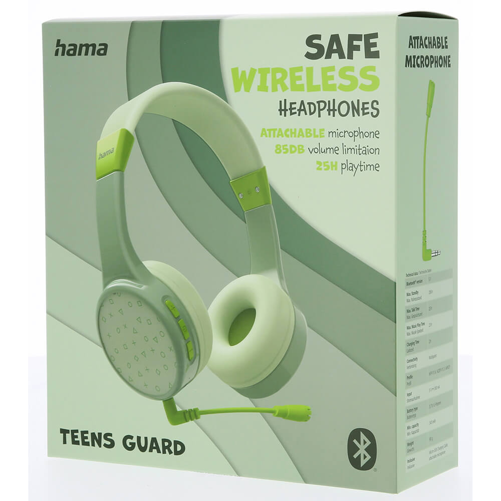 Teens Guard On-Ear Wireless Kinderkopfhörer grün