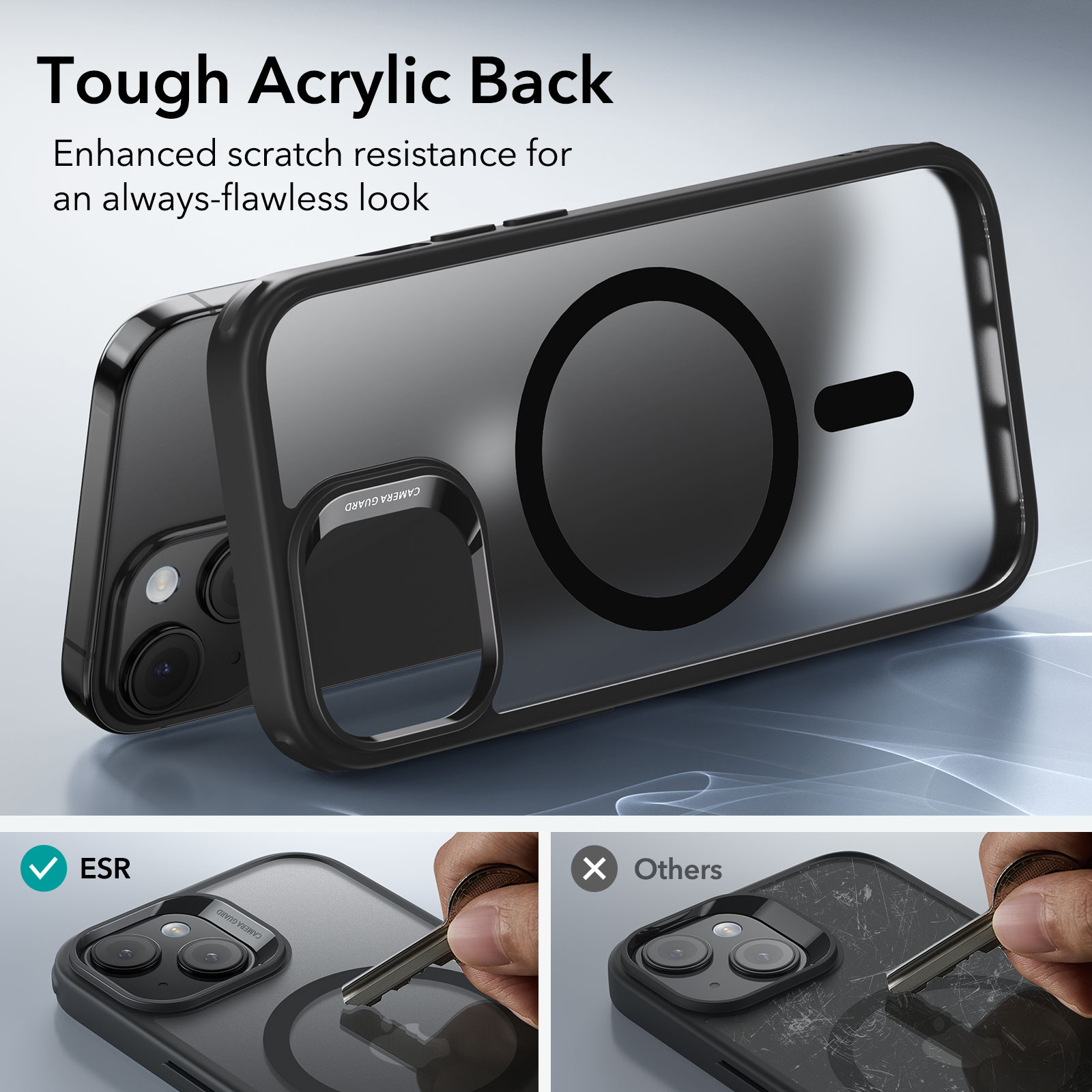 Classic Hybrid HaloLock MagSafe iPhone 15 Plus Schwarz