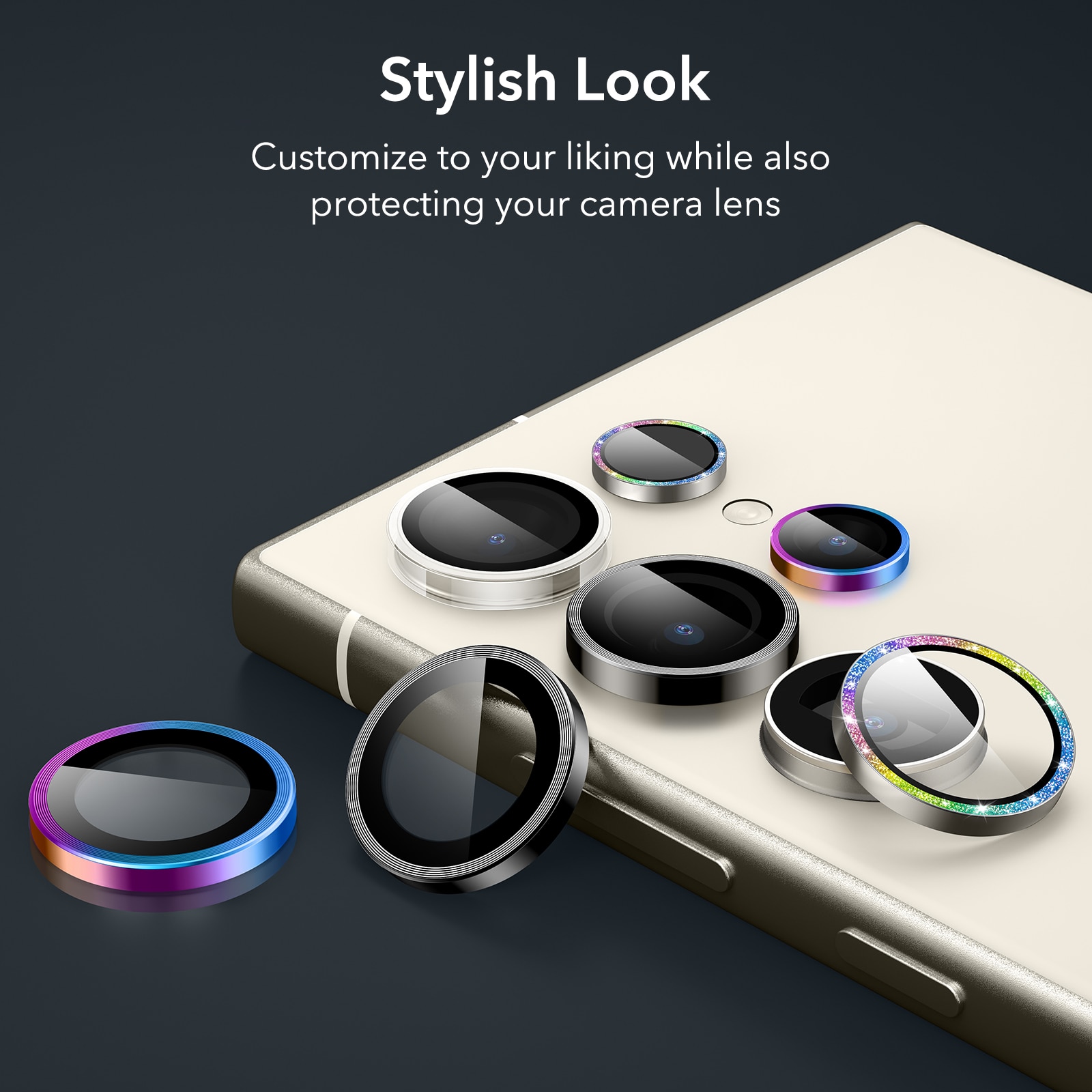 ESR Samsung Galaxy S24 Ultra Armorite Camera Lens Protector Chromatic  Shimmer