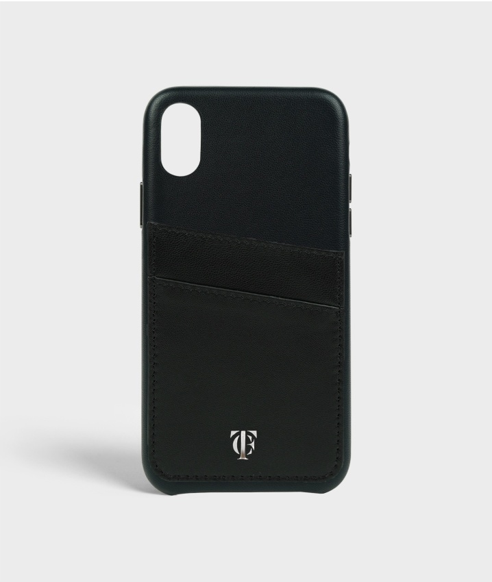 S.C Selbstklebende Kartenhalter Nappa Black