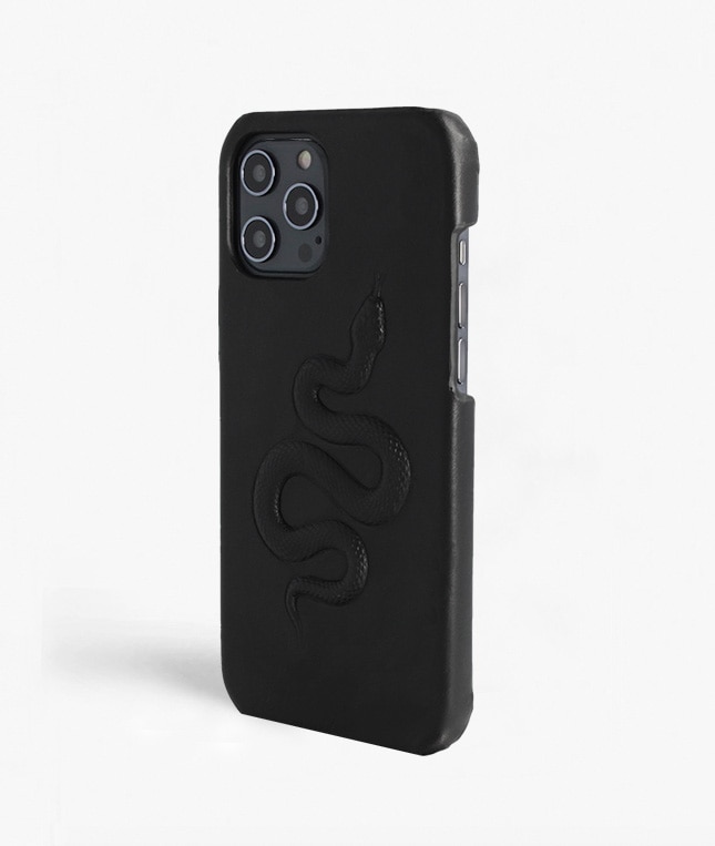 iPhone 12 Pro Max Hülle Snake Black